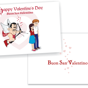 HAPPY VALENTINE'S DAY CARD-ITALIAN STYLE