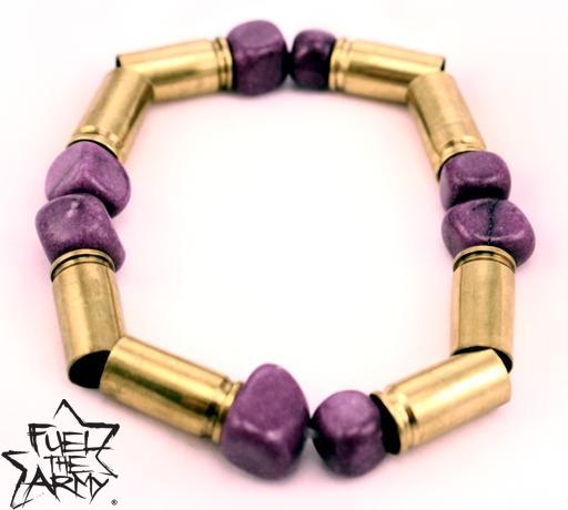 9mm Bracelet with Amethyst Nuggets