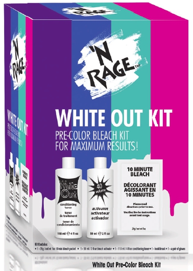 'N RAGE WHITE OUT BLEACH KIT - Click Image to Close
